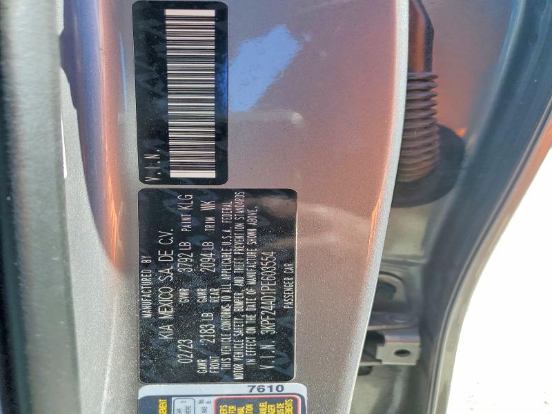 78901845 :رقم المزاد ، 3KPF24AD1PE603554 vin ، 2023 Kia Forte مزاد بيع