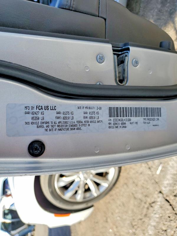 Aukcja sprzedaży 2020 Chrysler 300, vin: 2C3CCAKG9LH131680, numer aukcji: 75593765