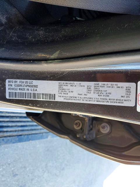 78507445 :رقم المزاد ، 1C6SRFJT4PN502802 vin ، 2023 Ram 1500 مزاد بيع