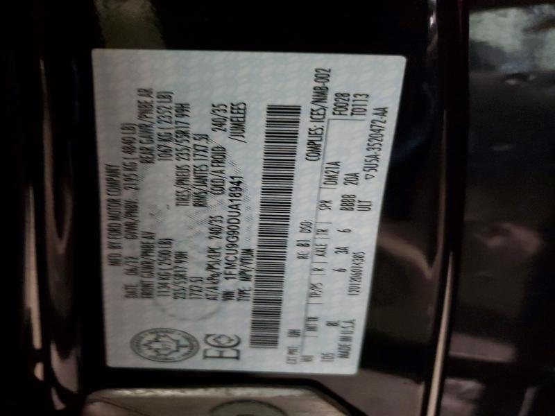 Aukcja sprzedaży 2013 Ford Escape, vin: 1FMCU9G90DUA18941, numer aukcji: 78297655