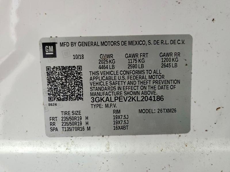 Продаж на аукціоні авто 2019 Gmc Terrain, vin: 3GKALPEV2KL204186, номер лоту: 78883805