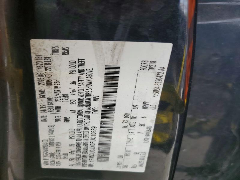 Aukcja sprzedaży 2015 Ford Escape, vin: 1FMCU0JX0FUC10639, numer aukcji: 79000005