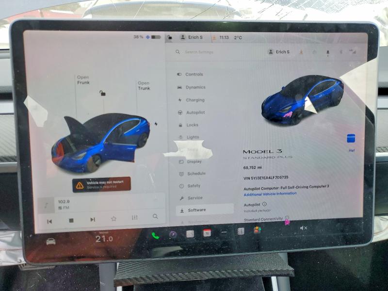Aukcja sprzedaży 2020 Tesla Model 3, vin: 5YJ3E1EA4LF705735, numer aukcji: 74420395