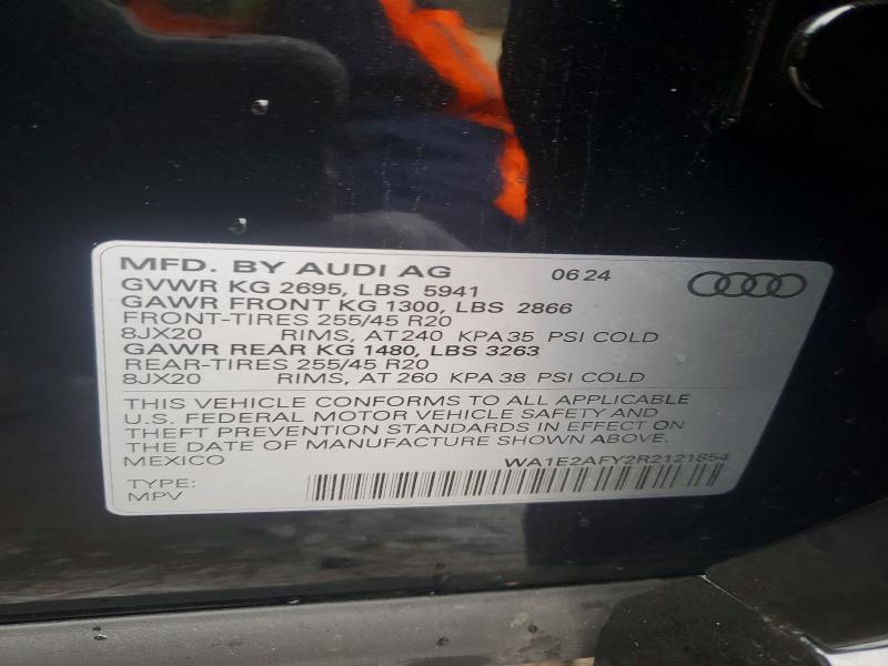 Aukcja sprzedaży 2024 Audi Q5 E, vin: WA1E2AFY2R2121854, numer aukcji: 76262615
