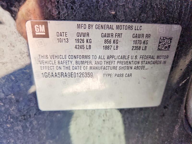 Продажа на аукционе авто 2014 Cadillac Ats, vin: 1G6AA5RA9E0126359, номер лота: 78997725