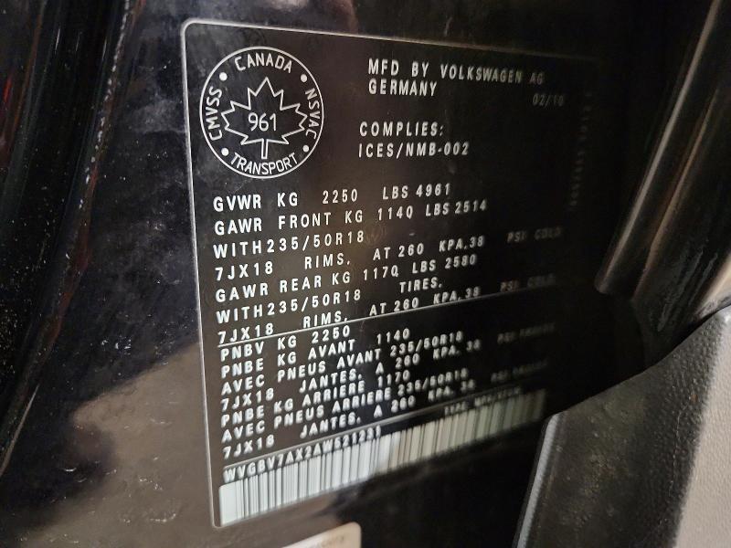 Продажа на аукционе авто 2010 Volkswagen Tiguan Se, vin: WVGBV7AX2AW521231, номер лота: 76577055