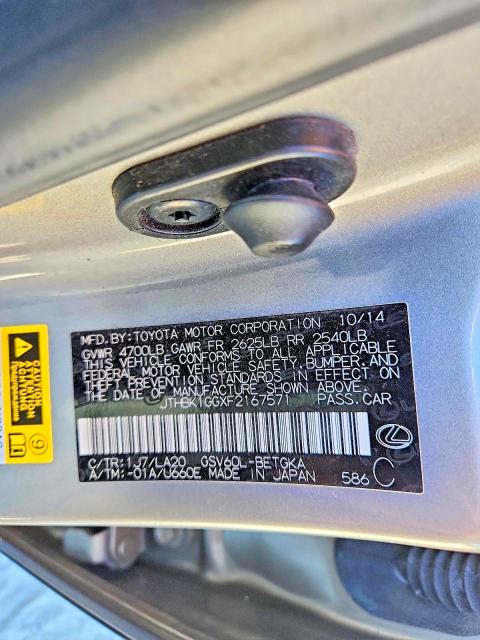 Aukcja sprzedaży 2015 Lexus Es 350, vin: JTHBK1GGXF2167571, numer aukcji: 76198015