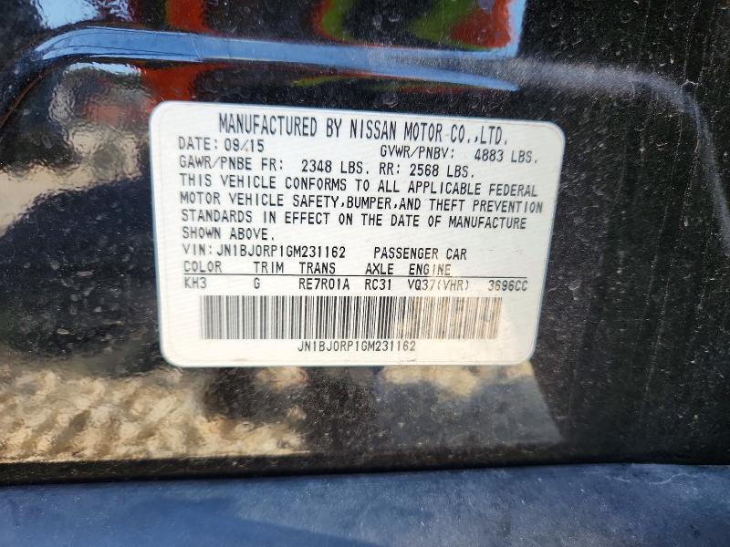 75683955 :رقم المزاد ، JN1BJ0RP1GM231162 vin ، 2016 Infiniti Qx50 مزاد بيع