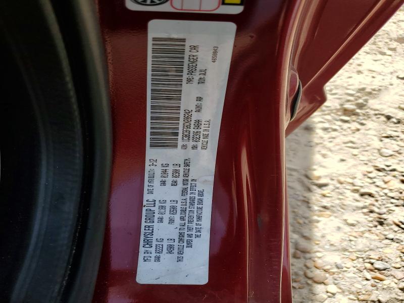 78921245 :رقم المزاد ، 1C3BCBFG6CN206242 vin ، 2012 Chrysler 200 مزاد بيع