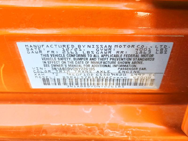 Aukcja sprzedaży 2022 Nissan Sentra, vin: 3N1AB8DV0NY226185, numer aukcji: 77039695
