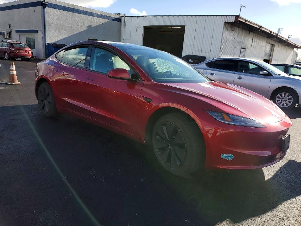 2025 Tesla Model 3 მანქანა იყიდება აუქციონზე, vin: 5YJ3E1EA0SF058510, აუქციონის ნომერი: 78081025