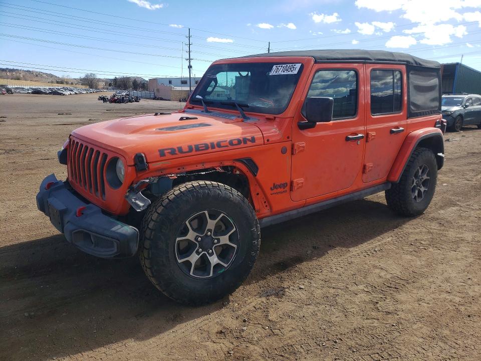76710495 :رقم المزاد ، 1C4HJXFG5JW176800 vin ، 2018 Jeep Wrangler Unlimited مزاد بيع