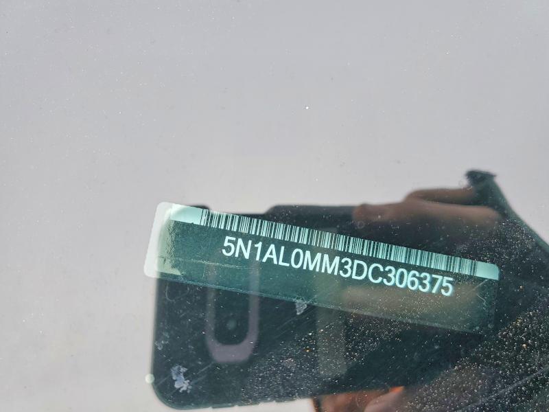 77609075 :رقم المزاد ، 5N1AL0MM3DC306375 vin ، 2013 Infiniti Jx35 مزاد بيع