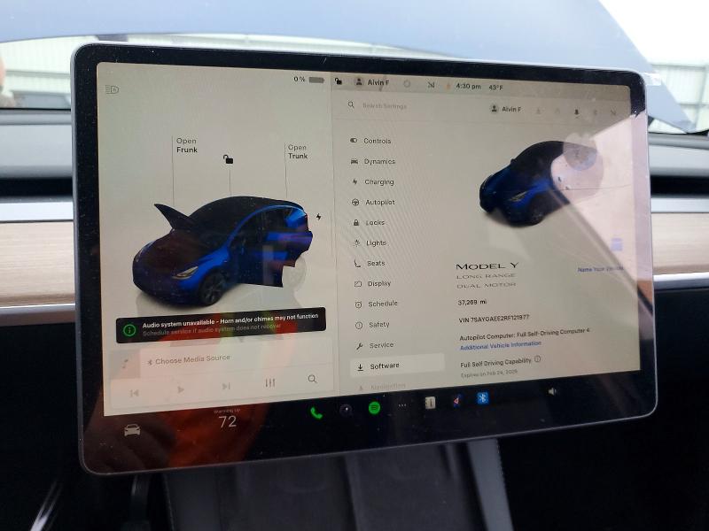 Продаж на аукціоні авто 2024 Tesla Model Y, vin: 7SAYGAEE2RF121977, номер лоту: 76789385