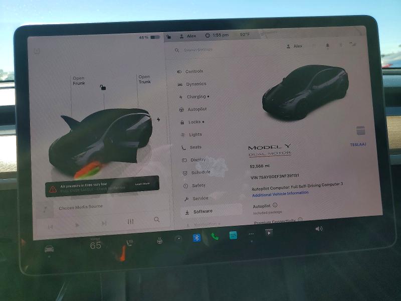 Продаж на аукціоні авто 2022 Tesla Model Y, vin: 7SAYGDEF3NF391191, номер лоту: 79411555