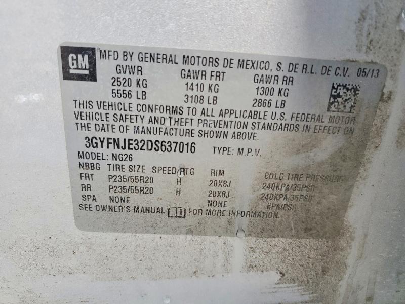 Продажа на аукционе авто 2013 Cadillac Srx, vin: 3GYFNJE32DS637016, номер лота: 77870195
