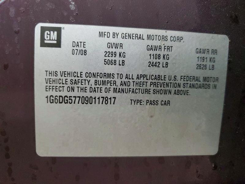 Продаж на аукціоні авто 2009 Cadillac Cts, vin: 1G6DG577090117817, номер лоту: 78534135