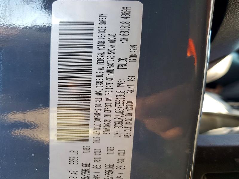 2019 Ram Promaster 3500 მანქანა იყიდება აუქციონზე, vin: 3C6URVJG9KE551318, აუქციონის ნომერი: 77729955