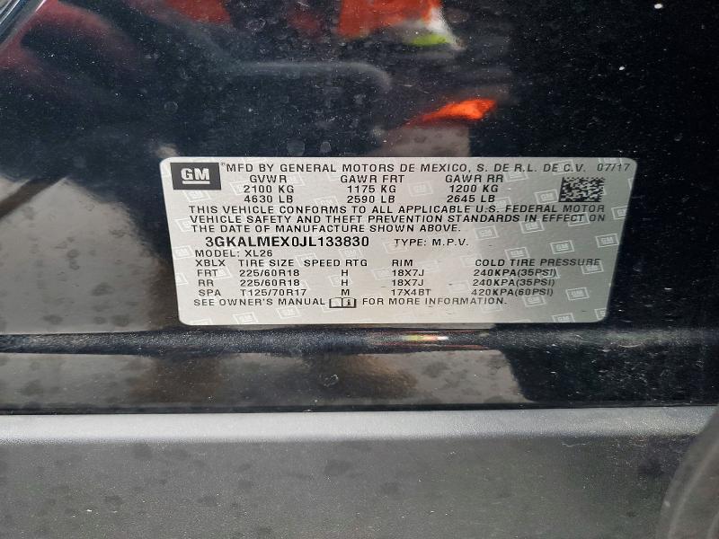 79414765 :رقم المزاد ، 3GKALMEX0JL133830 vin ، 2018 Gmc Terrain مزاد بيع