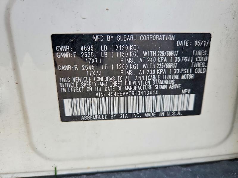 Продажа на аукционе авто 2017 Subaru Outback 2., vin: 4S4BSAAC9H3413414, номер лота: 76943855