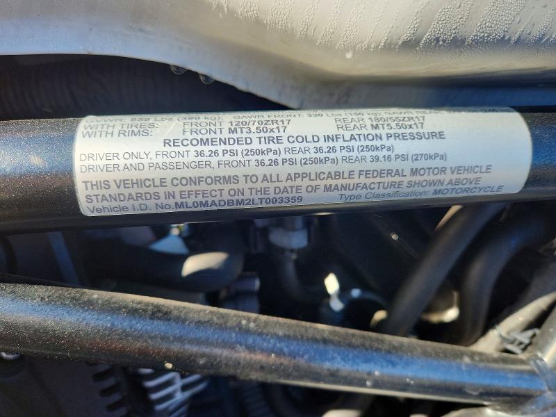 Aukcja sprzedaży 2020 Ducati Monster, vin: ML0MADBM2LT003359, numer aukcji: 76432545