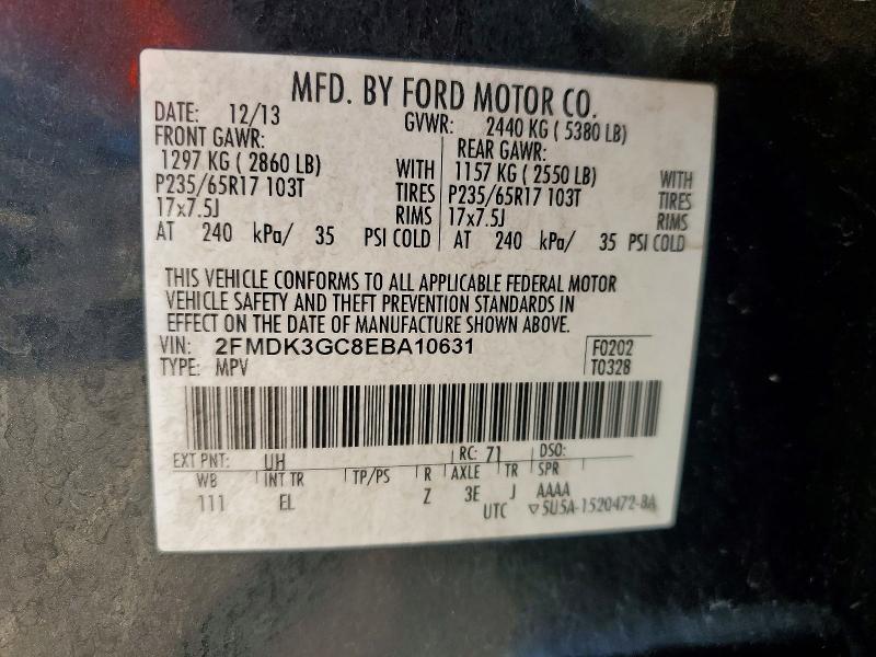 Продажа на аукционе авто 2014 Ford Edge, vin: 2FMDK3GC8EBA10631, номер лота: 77185145