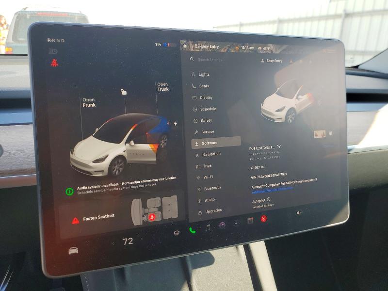 75840125 :رقم المزاد ، 7SAYGDEE6PA117071 vin ، 2023 Tesla Model Y مزاد بيع