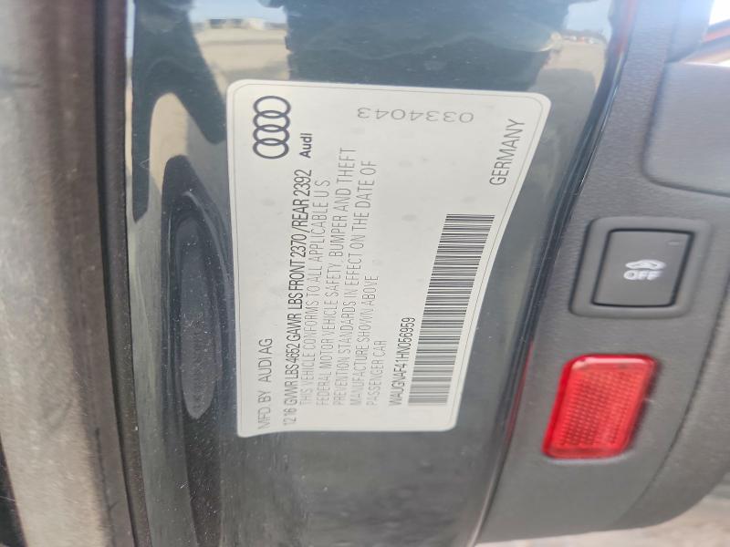 Продаж на аукціоні авто 2017 Audi A4, vin: WAUGNAF41HN056959, номер лоту: 78218935