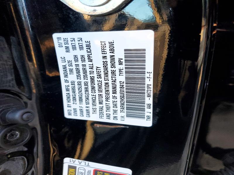 Aukcja sprzedaży 2018 Honda Cr-v, vin: 7FARW2H50JE018412, numer aukcji: 77403515