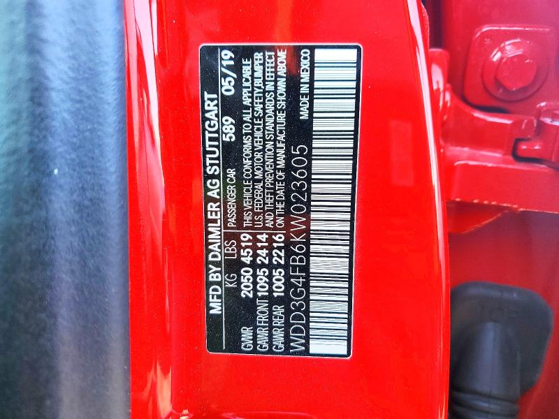 2019 Mercedes-benz A მანქანა იყიდება აუქციონზე, vin: WDD3G4FB6KW023605, აუქციონის ნომერი: 76209505
