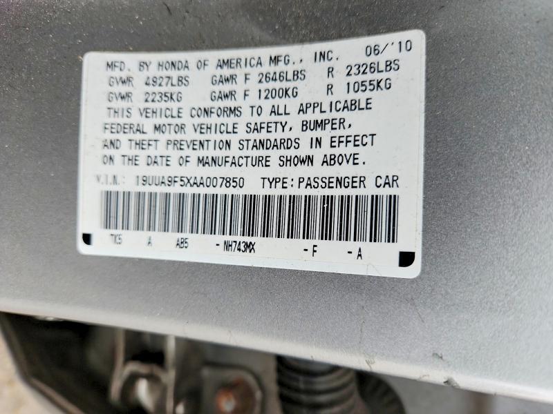 Продажа на аукционе авто 2010 Acura Tl, vin: 19UUA9F5XAA007850, номер лота: 76947395