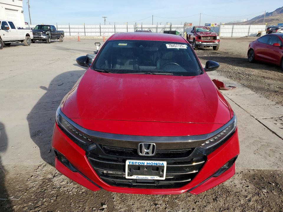 78457725 :رقم المزاد ، 1HGCV1F37MA017207 vin ، 2021 Honda Accord مزاد بيع