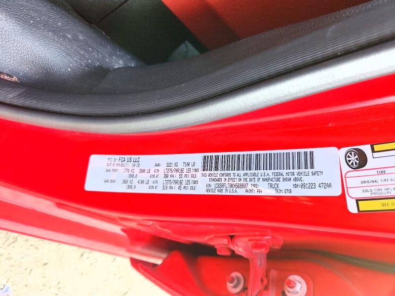 2019 Ram 1500 მანქანა იყიდება აუქციონზე, vin: 1C6SRFLT0KN569807, აუქციონის ნომერი: 77501115