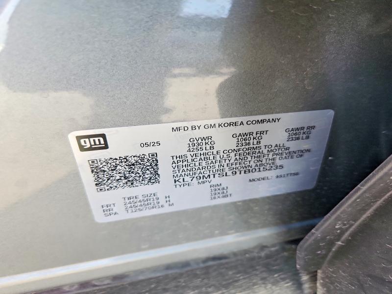 Aukcja sprzedaży 2026 Chevrolet Trailblazer, vin: KL79MTSL9TB015235, numer aukcji: 74508675