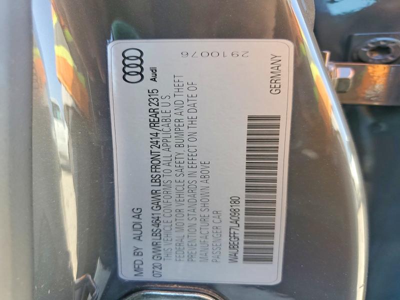 Aukcja sprzedaży 2020 Audi A3, vin: WAUBEGFF7LA098180, numer aukcji: 77606905