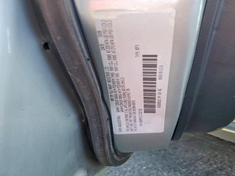 Aukcja sprzedaży 2007 Subaru Outback, vin: 4S4BP61C077321730, numer aukcji: 77407445