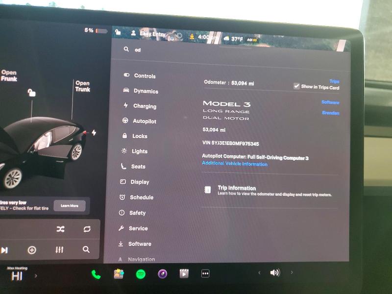 Продажа на аукционе авто 2021 Tesla Model 3, vin: 5YJ3E1EB0MF975345, номер лота: 76799625