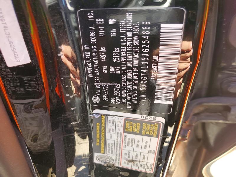 2018 Kia Optima მანქანა იყიდება აუქციონზე, vin: 5XXGT4L35JG254869, აუქციონის ნომერი: 78665045