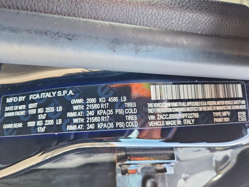 Aukcja sprzedaży 2017 Jeep Renegade, vin: ZACCJBBB1HPF22789, numer aukcji: 76983725