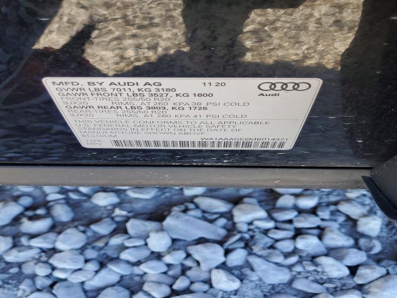 Продаж на аукціоні авто 2021 Audi E-tron, vin: WA1AAAGE8MB014371, номер лоту: 78155935