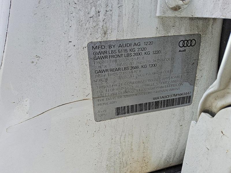 Aukcja sprzedaży 2021 Audi Q3, vin: WA1AUCF37M1063442, numer aukcji: 78578275