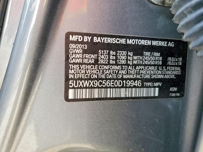 Auction sale of the 2014 Bmw X3 Xdrive2, vin: 5UXWX9C56E0D19946, lot number: 76931895