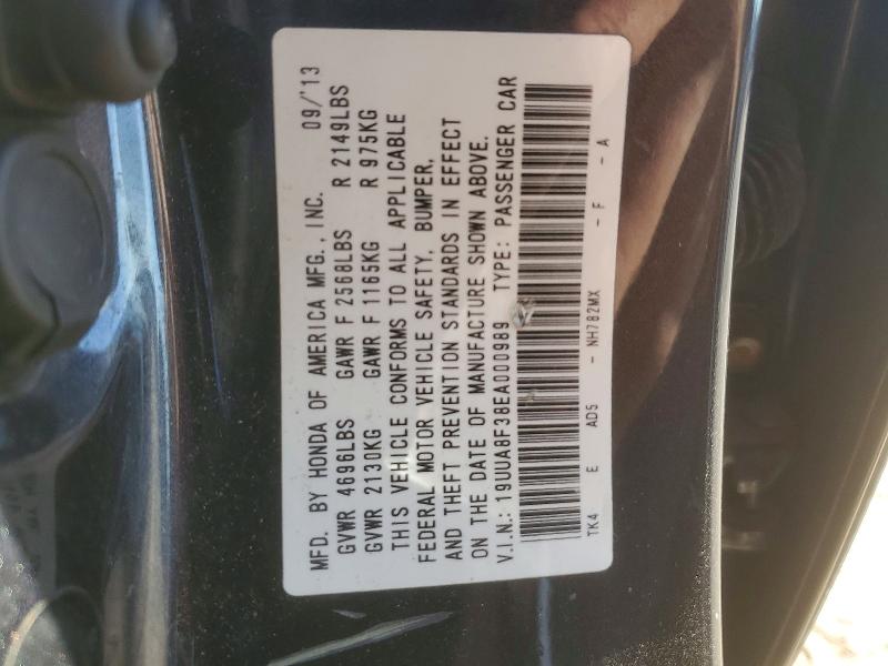 Aukcja sprzedaży 2014 Acura Tl, vin: 19UUA8F38EA000989, numer aukcji: 78310245
