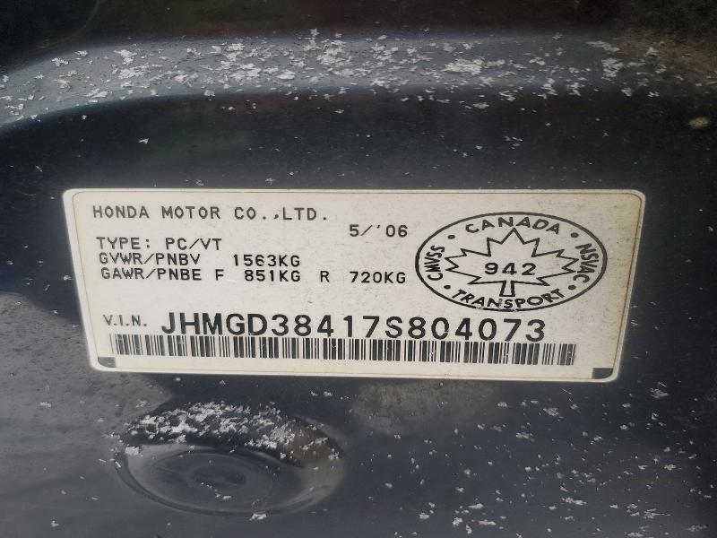 Продаж на аукціоні авто 2007 Honda Fit, vin: JHMGD38417S804073, номер лоту: 74457235