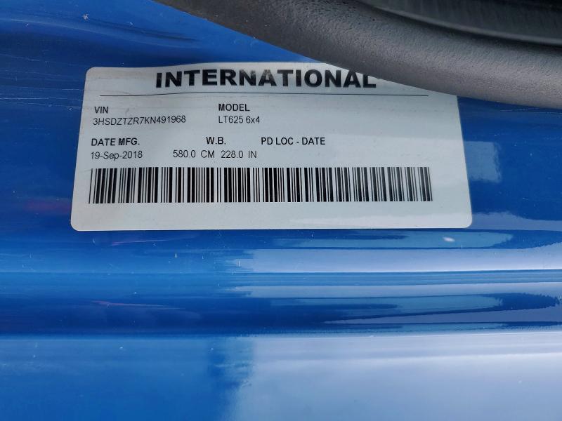 2019 International Lt625 მანქანა იყიდება აუქციონზე, vin: 3HSDZTZR7KN491968, აუქციონის ნომერი: 77932605