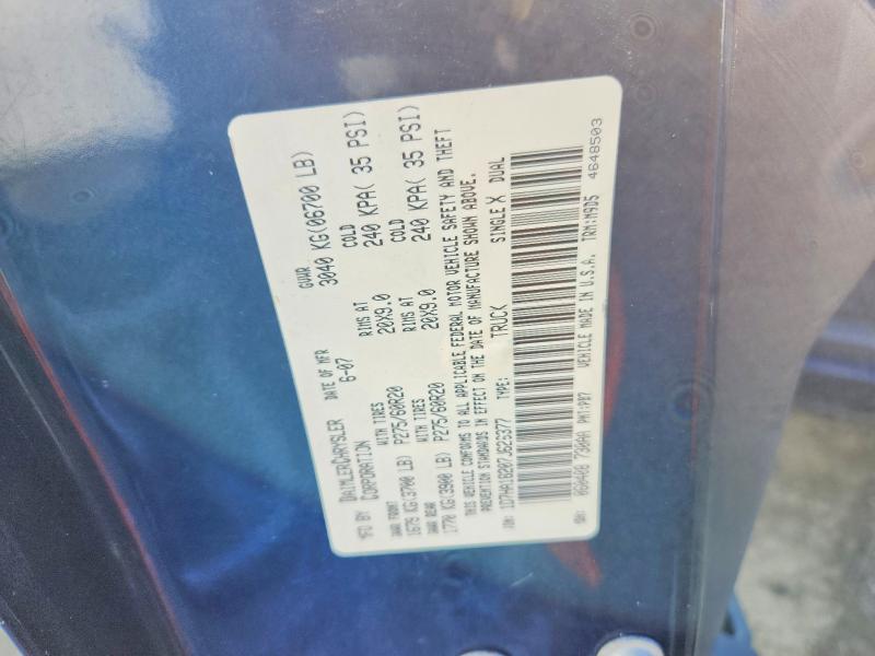 2007 Dodge Ram 1500 მანქანა იყიდება აუქციონზე, vin: 1D7HA18207J626377, აუქციონის ნომერი: 75884555