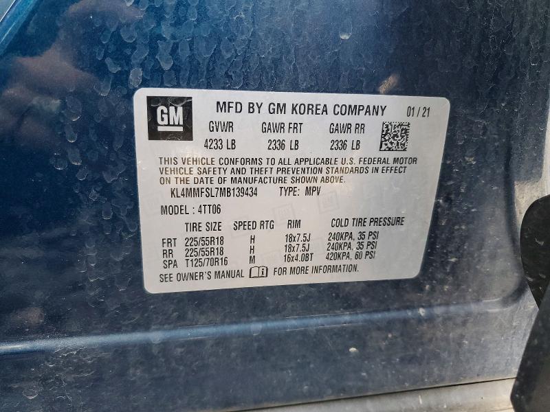 Продажа на аукционе авто 2021 Buick Encore Gx, vin: KL4MMFSL7MB139434, номер лота: 77356945