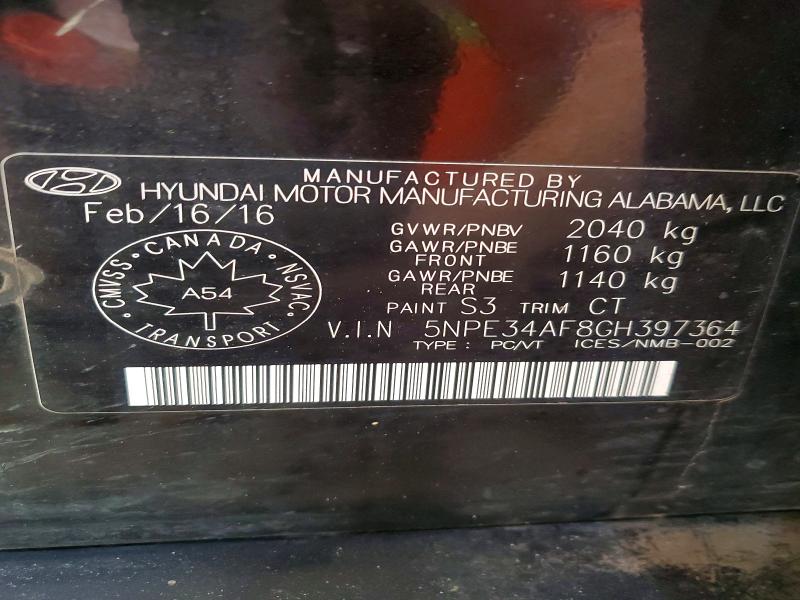Продаж на аукціоні авто 2016 Hyundai Sonata, vin: 5NPE34AF8GH397364, номер лоту: 76555245