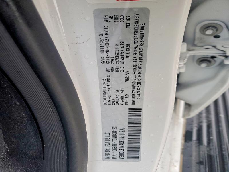 Продаж на аукціоні авто 2022 Ram 1500, vin: 1C6SRFHT6NN434120, номер лоту: 75490605