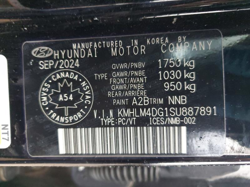 2025 Hyundai Elantra მანქანა იყიდება აუქციონზე, vin: KMHLM4DG1SU887891, აუქციონის ნომერი: 76041145